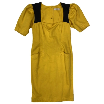 Pre-owned Saint Laurent Maxi Dress In Yellow