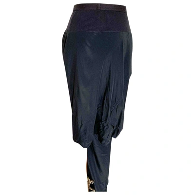 Pre-owned Rick Owens Silk Shorts In Black