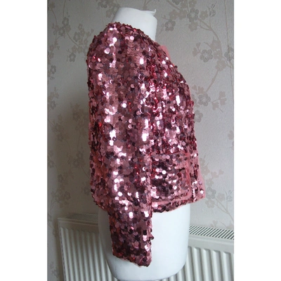 Pre-owned Marco Bologna Pink Glitter Jacket
