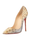 CHRISTIAN LOUBOUTIN So Kate Python Red Sole Pump, Gold