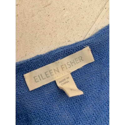 Pre-owned Eileen Fisher Linen Shirt In Blue