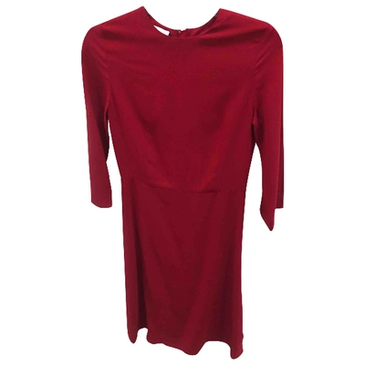 Pre-owned Mansur Gavriel Mid-length Dress In Red