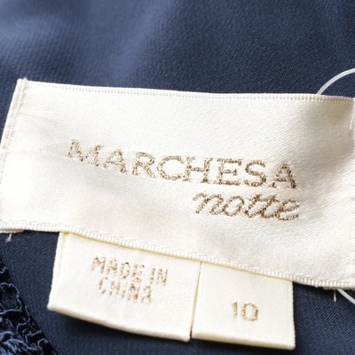 Pre-owned Marchesa Blue Dress