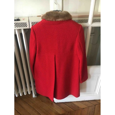 Pre-owned Paul & Joe Sister Wool Coat In Red