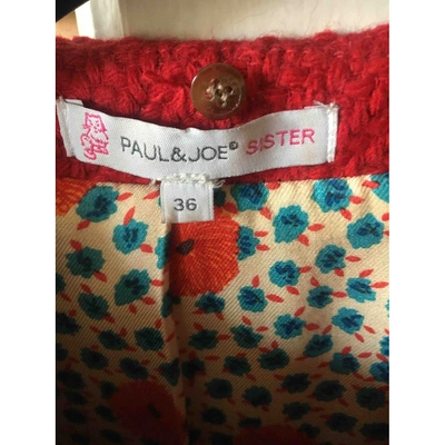 Pre-owned Paul & Joe Sister Wool Coat In Red