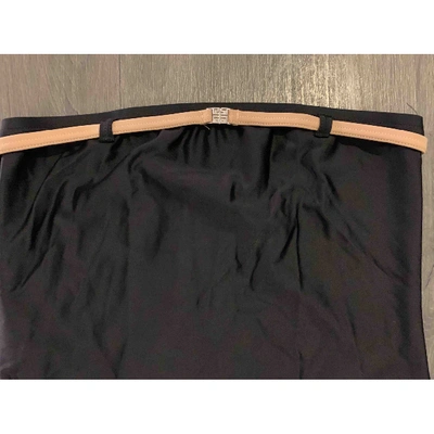 Pre-owned Givenchy Black Silk Swimwear
