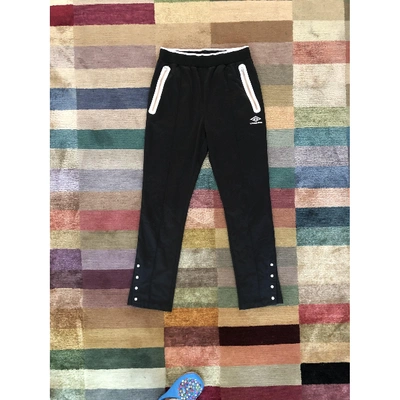 Pre-owned House Of Holland Straight Pants In Black
