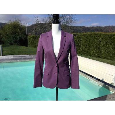 Pre-owned Gucci Suit Jacket In Purple