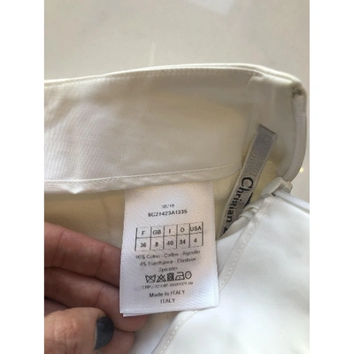 Pre-owned Dior White Cotton Shorts