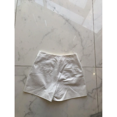 Pre-owned Dior White Cotton Shorts