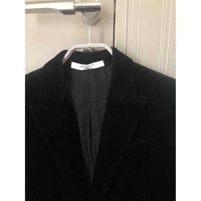 Pre-owned Givenchy Black Velvet Coat