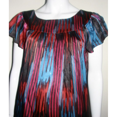 Pre-owned French Connection Silk Mid-length Dress In Multicolour