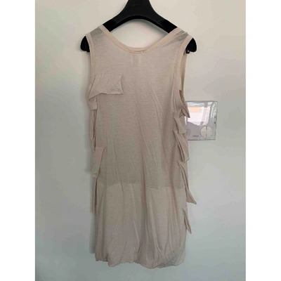 Pre-owned Chloé Mini Dress In Ecru