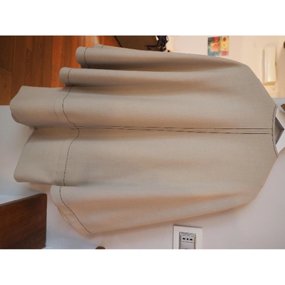 Pre-owned Vanessa Seward Beige Polyester Coats