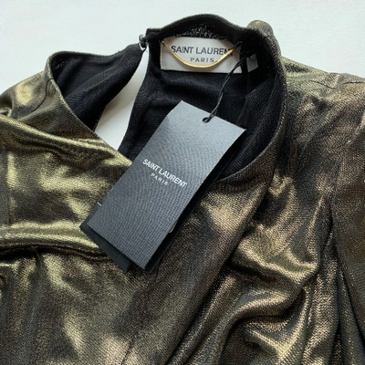 Pre-owned Saint Laurent Mid-length Dress In Metallic