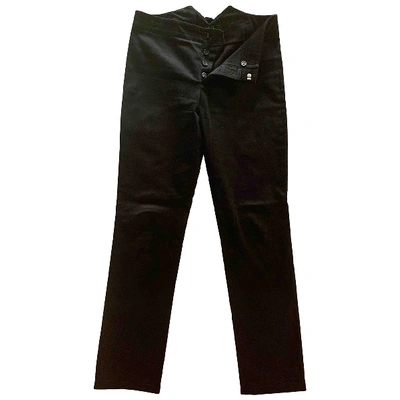 Pre-owned Gucci Slim Pants In Black