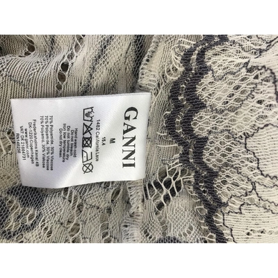 Pre-owned Ganni Lace  Top