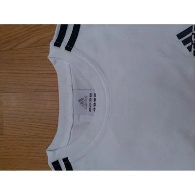 Pre-owned Adidas Originals White Cotton Top