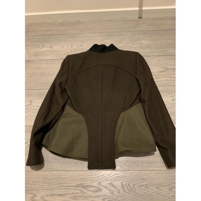 Pre-owned Givenchy Wool Jacket In Khaki