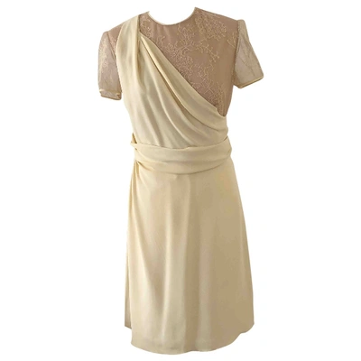 Pre-owned Valentino Mid-length Dress In Yellow