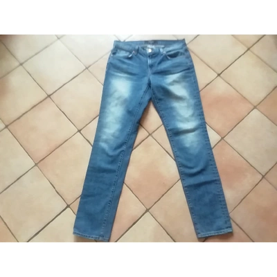 Pre-owned J Brand Straight Jeans In Blue