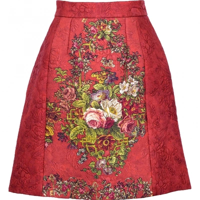 Pre-owned Dolce & Gabbana Red Skirt