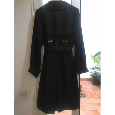 Pre-owned Gucci Trench Coat In Black