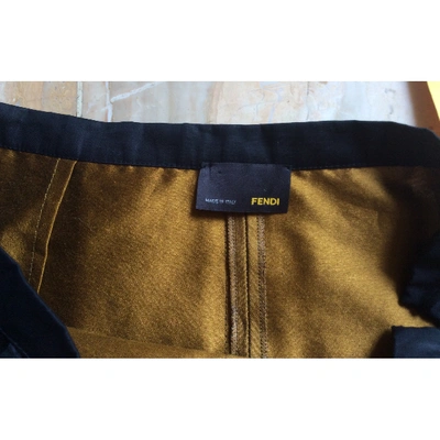 Pre-owned Fendi Mid-length Skirt In Gold