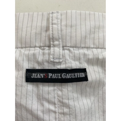 Pre-owned Jean Paul Gaultier Skirt In White