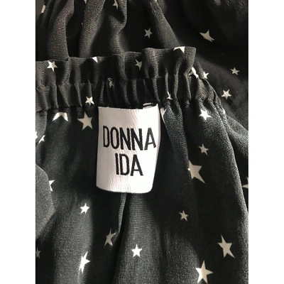 Pre-owned Donna Ida Black Silk  Top