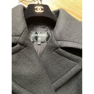 Pre-owned Chanel Black Cashmere Coat