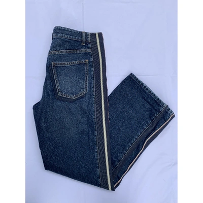 Pre-owned Alexander Mcqueen Blue Denim - Jeans Jeans