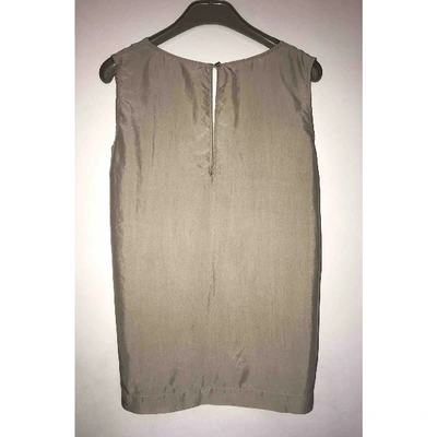 Pre-owned Tonello Silk Camisole In Grey