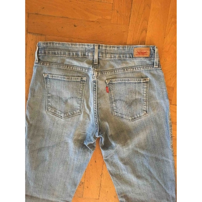 Pre-owned Levi's Slim Jeans In Grey