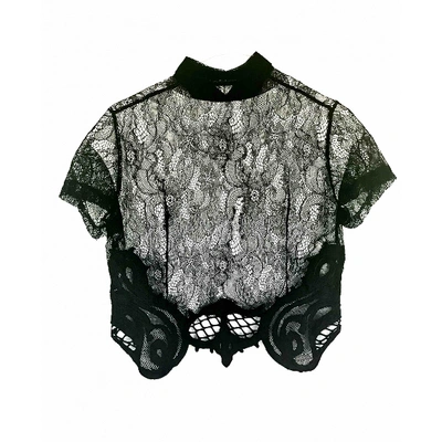 Pre-owned Ktz Lace Blouse In Black