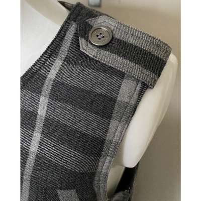 Pre-owned Burberry Grey Wool Dress