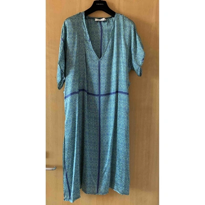 Pre-owned Pierre Balmain Silk Mid-length Dress In Green