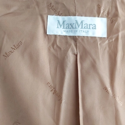 Pre-owned Max Mara Camel Wool Jacket