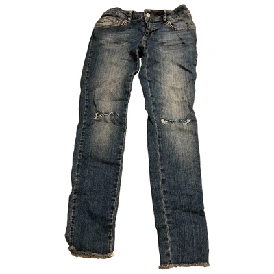 Pre-owned Anine Bing Slim Jeans In Blue