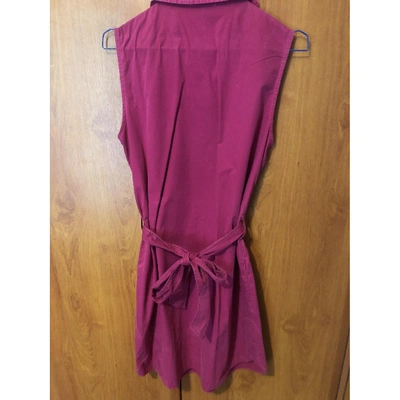 Pre-owned Armani Jeans Purple Cotton Dress