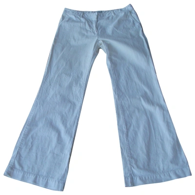 Pre-owned Gerard Darel White Cotton - Elasthane Jeans