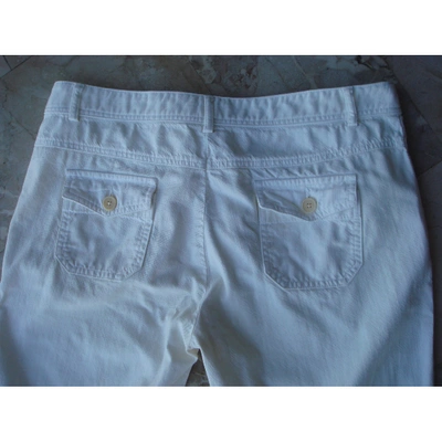 Pre-owned Gerard Darel White Cotton - Elasthane Jeans