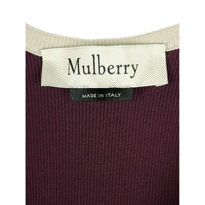 Pre-owned Mulberry Dress In Burgundy