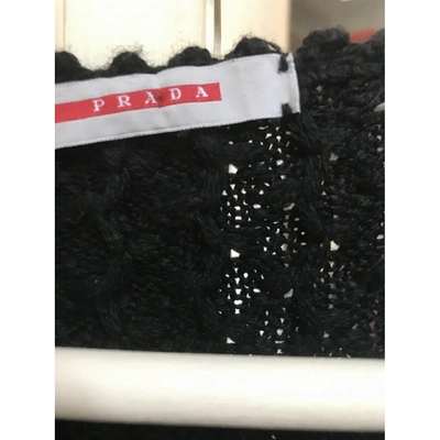 Pre-owned Prada Wool Cardigan In Black