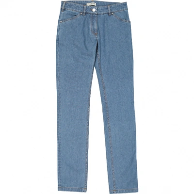 Pre-owned Balenciaga Straight Jeans In Blue