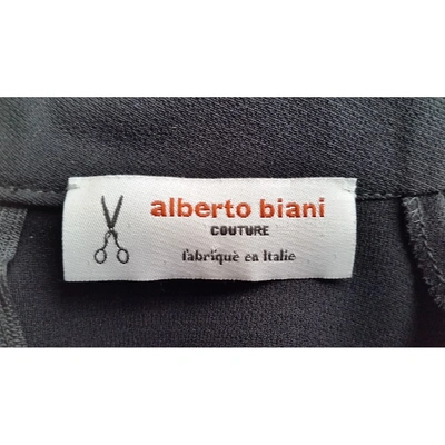 Pre-owned Alberto Biani Mini Dress In Black