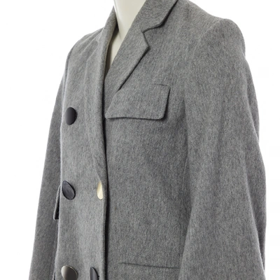 Pre-owned Eudon Choi Wool Coat In Grey