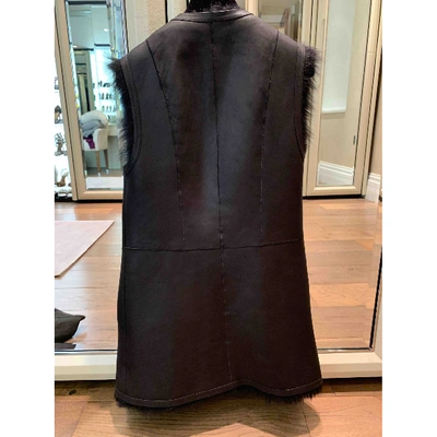 Pre-owned Harrods Black Leather Jacket