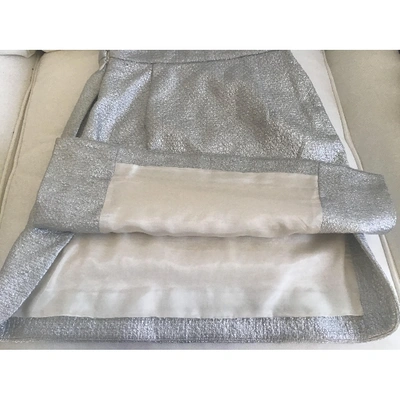 Pre-owned Carven Mini Skirt In Silver