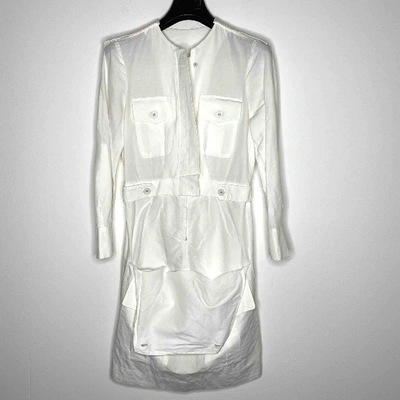 Pre-owned Stella Mccartney Linen Mid-length Dress In White